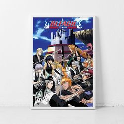 bleach anime poster, hd color printed poster, art poster wall modern family bedroom decor posters decor canvas poster