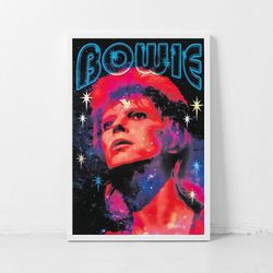 bowie gig music concert poster classic retro rock vintage wall art print decor canvas poster