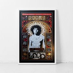 the doors music gig concert poster classic retro rock vintage wall art print decor canvas poster-1