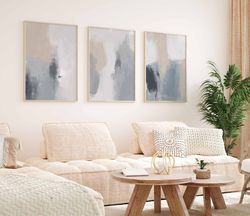 housewarming wall art set of 3 prints blue wall decor gift for new home gallery wall hangings bedroom decor aesthetic po