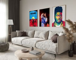 khalid set of 3 posters, khalid poster, american teen, lovely, free spirit, scenic drive, suncity, be the one, lovely, h