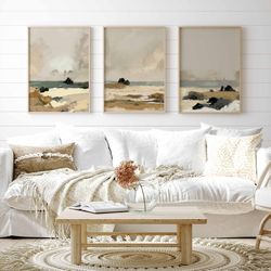 set of 3, s, wall art, farmhouse, scenery, seascape wall art, large, poster, set of 3