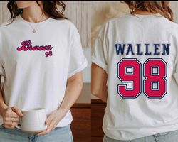 braves 98 shirt, wallen tshirt, wallen 98 braves t-shirt, wallen country music tshirt, morgan wallen tee, western shirt,