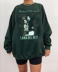 norman f rockwell shirt, lana del rey tour 2023 gift for men women unisex t-shirt