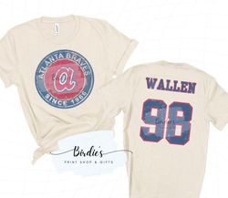 wallen 98 atlanta braves sweatshirt shirt