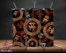 chanell  tumbler wrap, chanel tumbler png, chanel logo, luxury tumbler wraps, logo fashion design 20