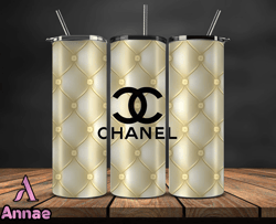 chanell  tumbler wrap, chanel tumbler png, chanel logo, luxury tumbler wraps, logo fashion design 25