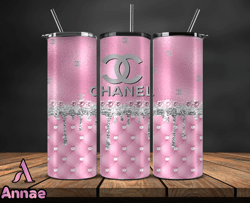 chanell  tumbler wrap, chanel tumbler png, chanel logo, luxury tumbler wraps, logo fashion design 47