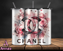 chanell  tumbler wrap, chanel tumbler png, chanel logo, luxury tumbler wraps, logo fashion design 178