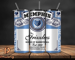 memphis grizzlies tumbler wrap, basketball design,nba teams,nba sports,nba tumbler wrap,nba ds-35