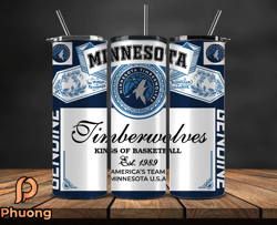 minnesota timberwolves tumbler wrap, basketball design,nba teams,nba sports,nba tumbler wrap,nba ds-31