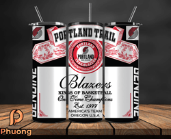 portland trail blazers tumbler wrap, basketball design,nba teams,nba sports,nba tumbler wrap,nba ds-34