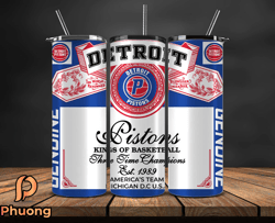 detroit pistons tumbler wrap, basketball design,nba teams,nba sports,nba tumbler wrap,nba ds-54