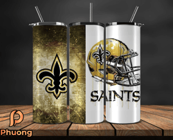 new orleans saints tumbler wrap, nfl logo tumbler png, nfl design png-11