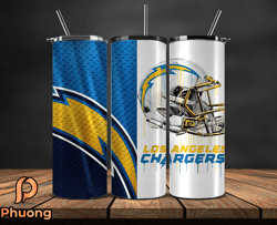 los angeles chargers tumbler wrap, nfl logo tumbler png, nfl design png-23