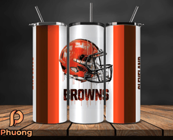 cleveland browns tumbler wrap, nfl logo tumbler png, nfl design png-40