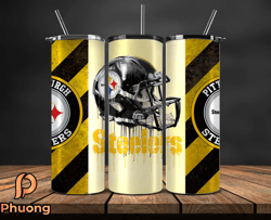 pittsburgh steelers tumbler wrap, nfl logo tumbler png, nfl design png-44