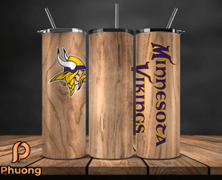 minnesota vikings tumbler wrap, nfl logo tumbler png, nfl design png-63