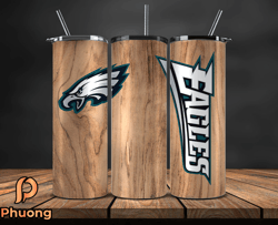 philadelphia eagles tumbler wrap, nfl logo tumbler png, nfl design png-68