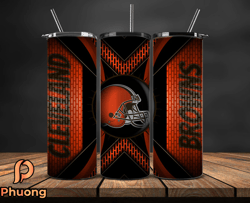 cleveland browns tumbler wrap, nfl logo tumbler png, nfl design png-82