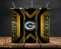 green bay packers tumbler wrap, nfl logo tumbler png, nfl design png-83