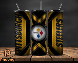 pittsburgh steelers tumbler wrap, nfl logo tumbler png, nfl design png-89