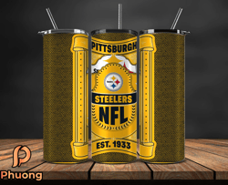 pittsburgh steelers tumbler wrap, nfl logo tumbler png, nfl design png-107