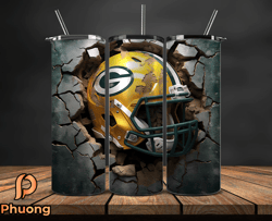 green bay packers tumbler wrap, nfl logo tumbler png, nfl design png-109