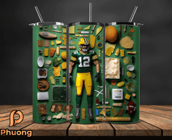 green bay packers tumbler wrap, nfl logo tumbler png, nfl design png-110