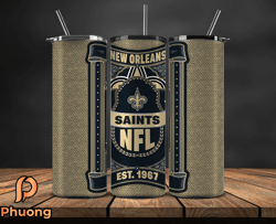 new orleans saints tumbler wrap, nfl logo tumbler png, nfl design png-108