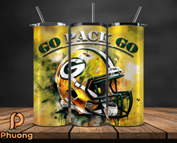 green bay packers tumbler wrap, nfl logo tumbler png, nfl design png-111