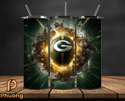 green bay packers tumbler wrap, nfl logo tumbler png, nfl design png-113