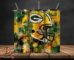 green bay packers tumbler wrap, nfl logo tumbler png, nfl design png-112