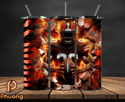 cleveland browns cracked holetumbler wraps, , nfl logo,, nfl sports, nfl design png, design by phuong store  06