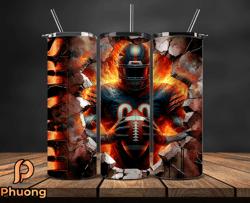 chicago bears  cracked holetumbler wraps, , nfl logo,, nfl sports, nfl design png, design by phuong store  02