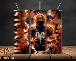 cincinnati bengals cracked holetumbler wraps, , nfl logo,, nfl sports, nfl design png, design by phuong store  03