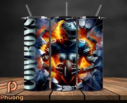 dallas cowboys cracked holetumbler wraps, , nfl logo,, nfl sports, nfl design png, design by phuong store  13