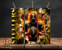 pittsburgh steelers cracked holetumbler wraps, , nfl logo,, nfl sports, nfl design png, design by phuong store  29