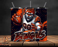 cincinnati bengals tumbler wrap, nfl teams,nfl logo football, logo tumbler png, design by phuong store 07