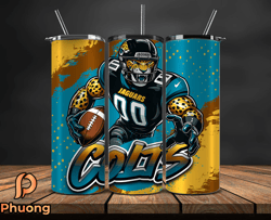 jacksonville jaguars tumbler wrap, nfl teams,nfl logo football, logo tumbler png, design by phuong store 15