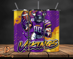 minnesota vikings tumbler wrap, nfl teams,nfl logo football, logo tumbler png, design by phuong store 21