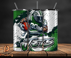 new york jets tumbler wrap, nfl teams,nfl logo football, logo tumbler png, design by phuong store 25