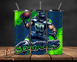 seattle seahawks tumbler wrap, nfl teams,nfl logo football, logo tumbler png, design by phuong store 29