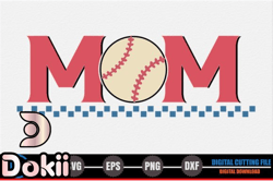 mom – retro baseball svg design 274
