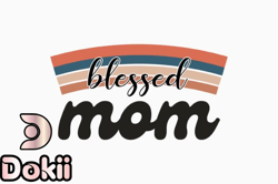 blessed mom mothers day quote svg design 327