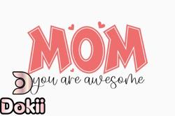 mom you are awesome retro mothers day design 358