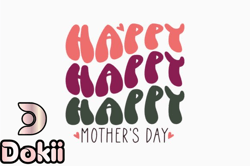 retro happy mothers day svg design 361