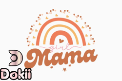 girl mama, mother day png, mother day png design 397