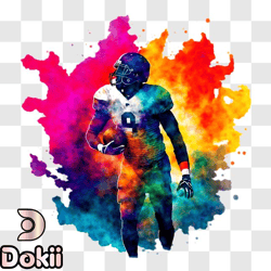 football player in action png design 290