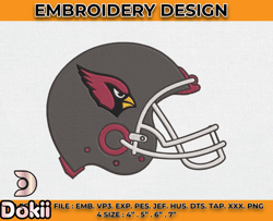 arizona cardinals embroidery designs, nfl logo embroidery, machine embroidery digital - 05 by dokii